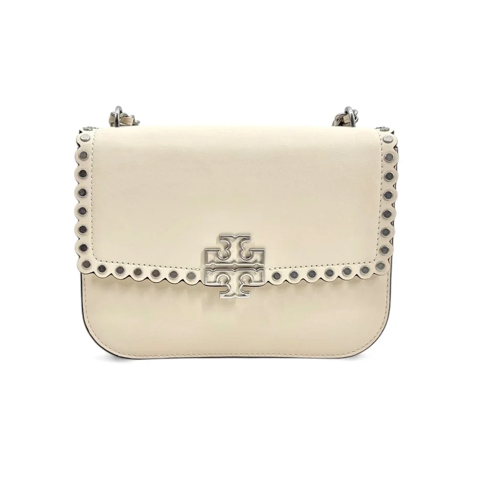 NWT‎ Tory Burch Britten Studded Small Adjustable Shoulder Bag in New Ivory $598